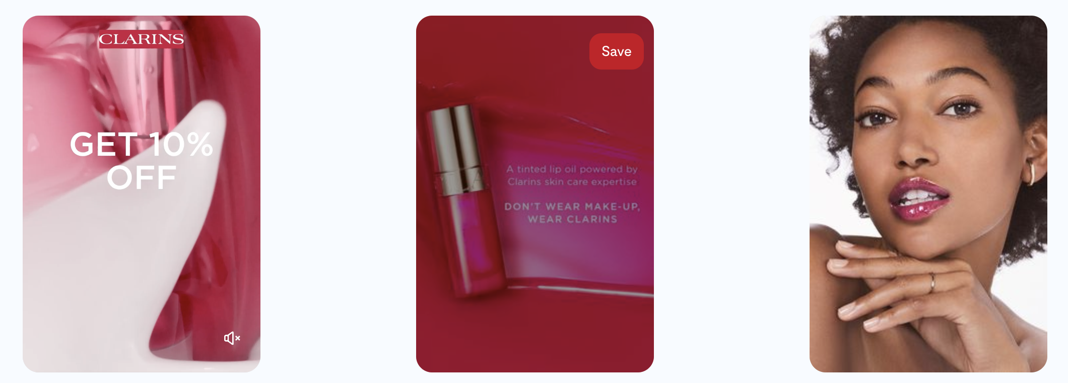 Clarins ads